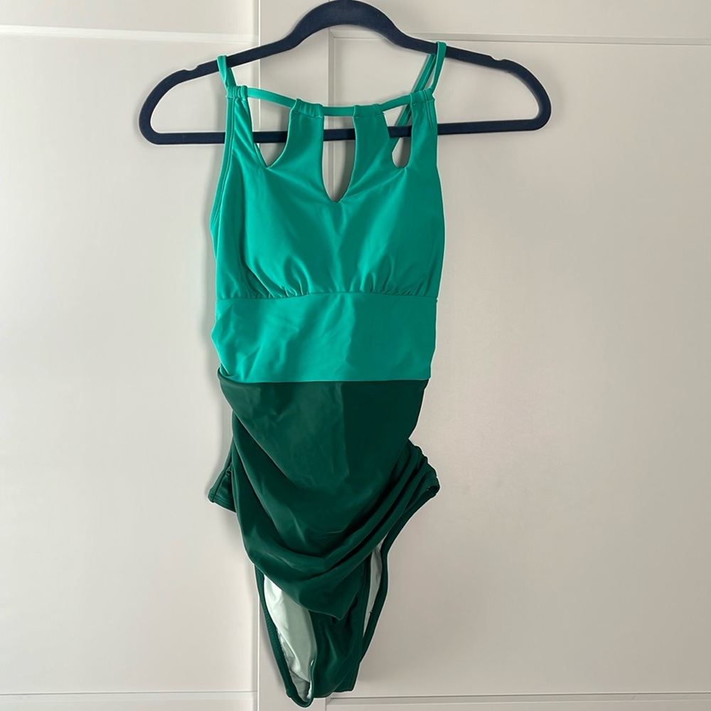 Cupshe High Neck Tummy Control One Piece Swimsuit